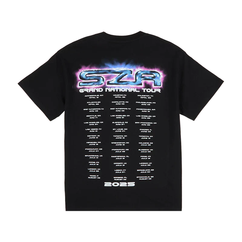 SZA SOS MERCH - GRAND NATIONAL TOUR BUTTERFLY TEE
