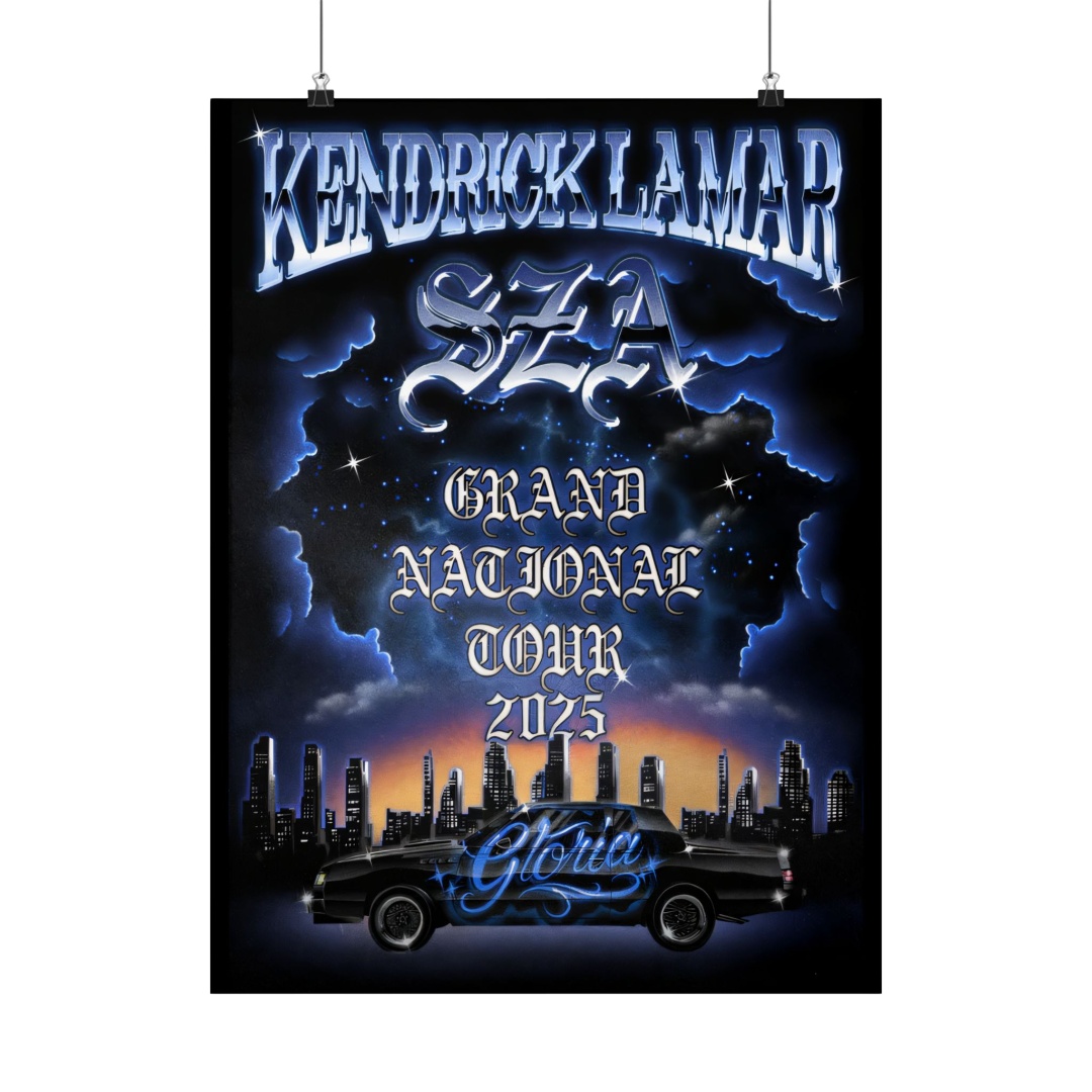 SZA SOS MERCH - GRAND NATIONAL TOUR POSTER