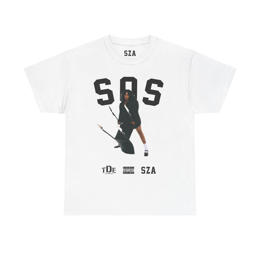 SZA SOS MERCH - SZA SIGNATURE KILL BILL TOUR WHITE TEE