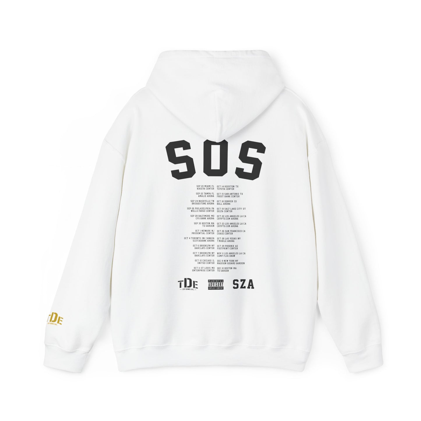 SZA SOS MERCH - NEW SOS NORTH AMERICA TOUR DATES HOODIE