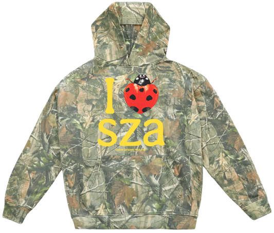 SZA SOS MERCH - I LOVE SZA CAMO HOODIE