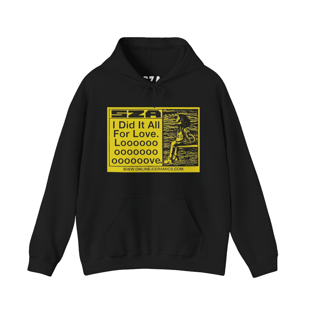 SZA SOS MERCH - I DID IT ALL FOR LOVE NORTH AMERICA TOUR HOODIE