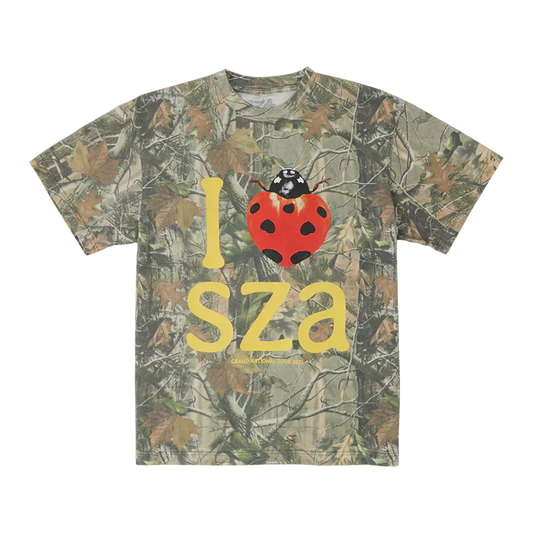 SZA SOS MERCH - GRAND NATIONAL TOUR I HEART SZA CAMO TEE