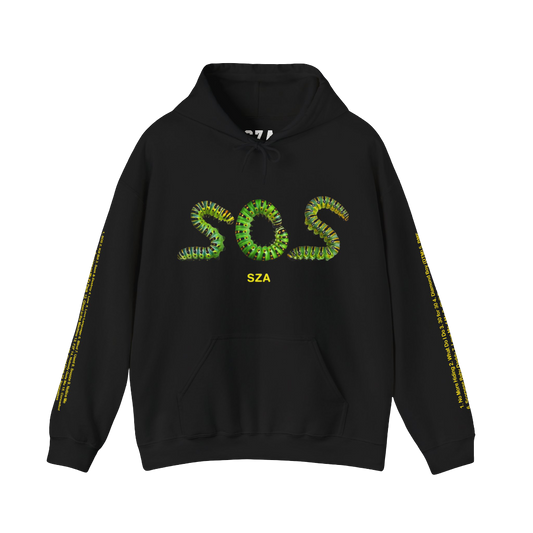 SZA LANA MERCH - SIGNATURE BLACK ARM TOUR DATES HOODIE