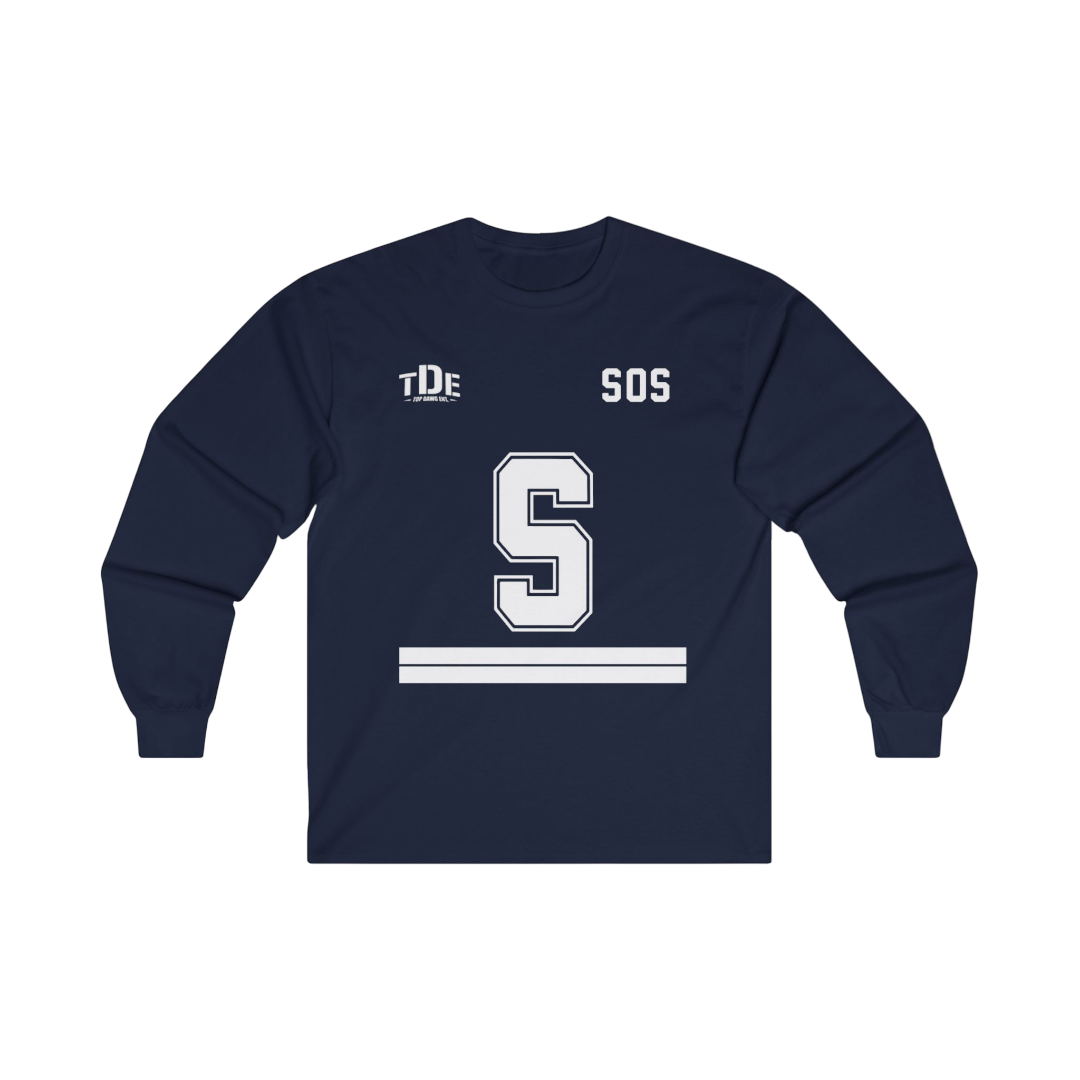 SZA SOS MERCH - SZA JERSEY LONGSLEEVE NAVY