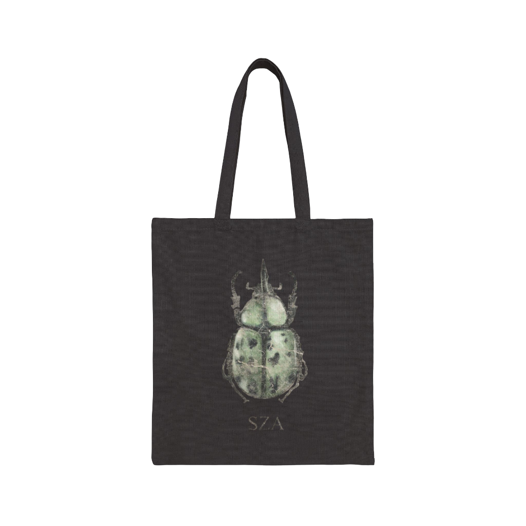 SZA LANA MERCH - SZA LANA SOS NATURAL / BLACK TOUR DATES TOTE BAG