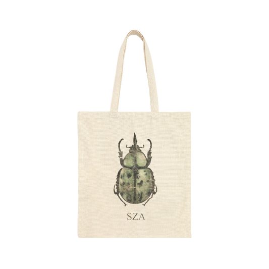 SZA LANA MERCH - SZA LANA SOS NATURAL / BLACK TOUR DATES TOTE BAG