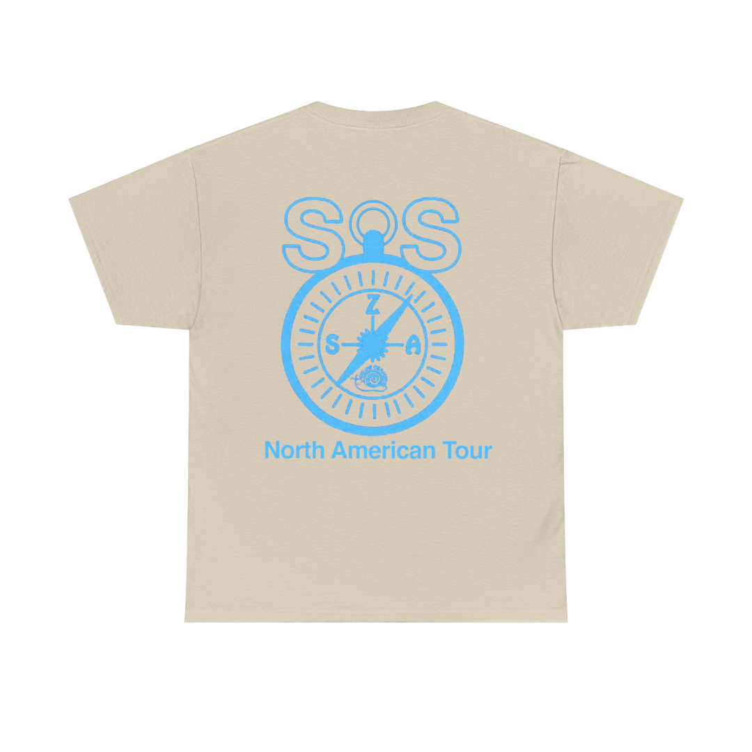 SZA SOS MERCH - SZA OPEN ARMS TOUR SAND TEE