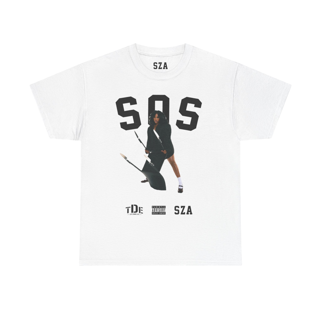 SZA SOS MERCH - SZA SIGNATURE KILL BILL TOUR WHITE TEE