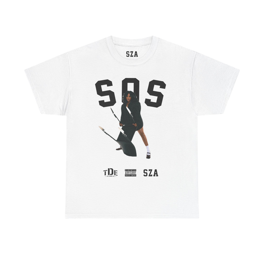 SZA SOS MERCH - SZA SIGNATURE KILL BILL TOUR WHITE TEE