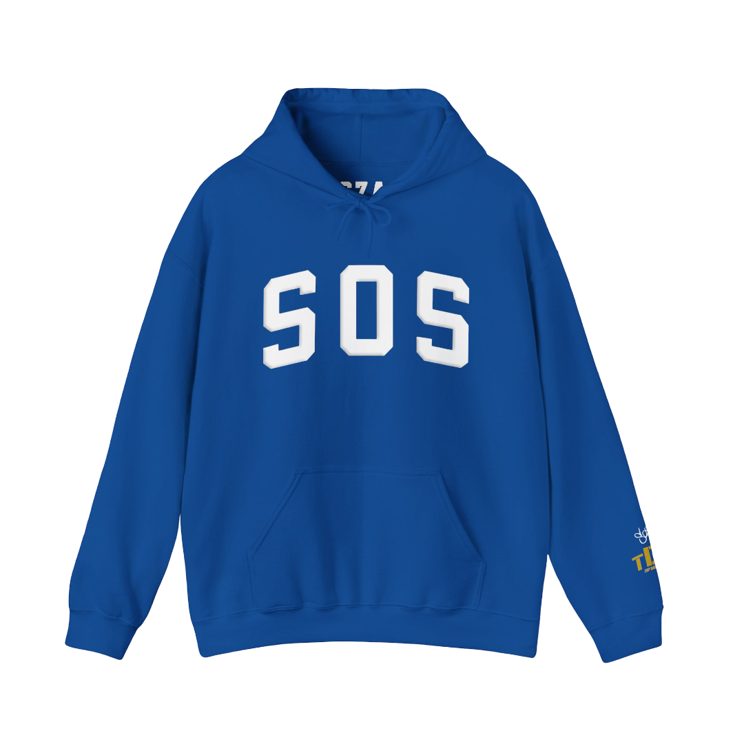 SZA SOS MERCH - SZA SOS ROYAL BLUE HOODIE