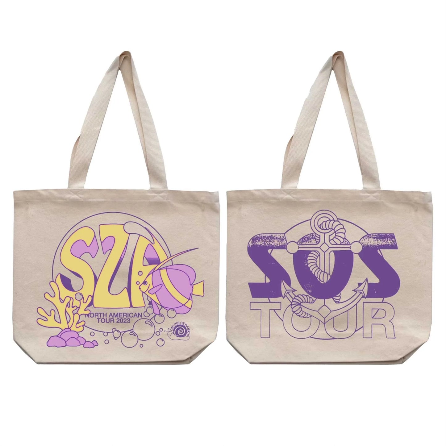 SZA SOS MERCH - NORTH AMERICAN TOUR TOTE BAG